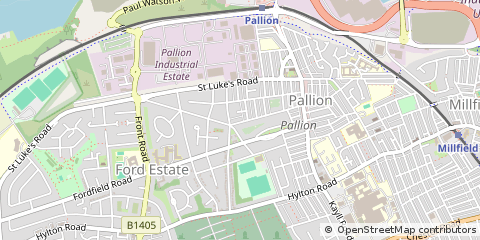 Map of Sunderland