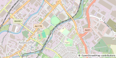 Map of Sheffield