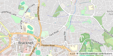 Map of Bracknell, Berkshire