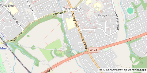Map of Middlesbrough
