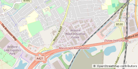Map of Kempston, Bedfordshire