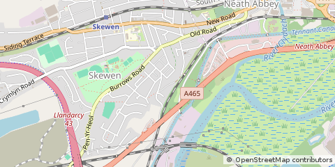Map of Neath