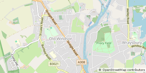 Map of OLD Windsor, Berkshire