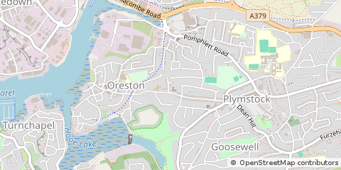 Map of Plymouth, Devon
