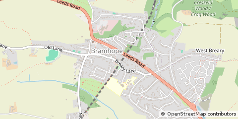 Map of Leeds, West Yorkshire