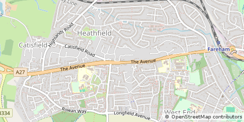 Map of Fareham