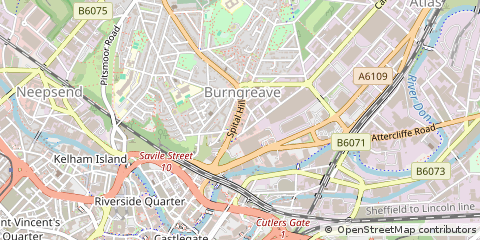 Map of Sheffield