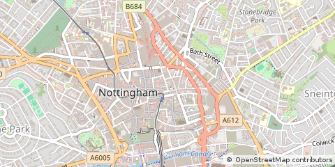 Map of Nottingham