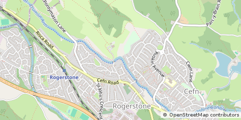Map of Newport, Gwent