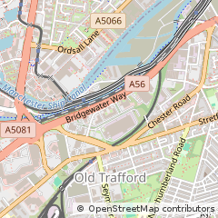 Map of OLD Trafford, Manchester