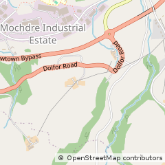 Map of Newtown, Powys