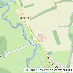 Map of Christchurch, Dorset