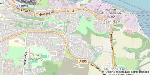 Map of Bo'ness