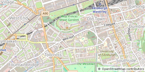 Map of Edinburgh