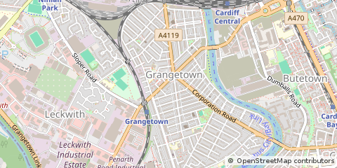 Map of Cardiff