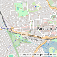 Map of Fareham, Hampshire