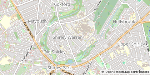 Map of Southampton, Hampshire