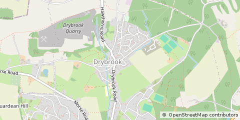 Map of Drybrook, Gloucestershire
