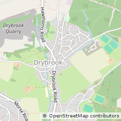 Map of Drybrook, Gloucestershire