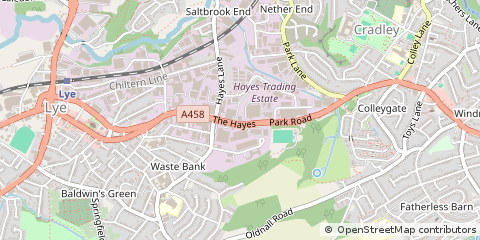 Map of Stourbridge, West Midlands