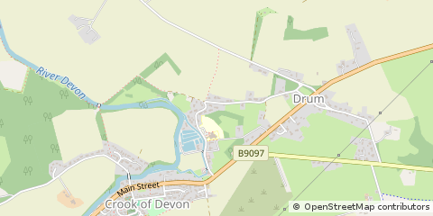 Map of Kinross, Kinross Shire