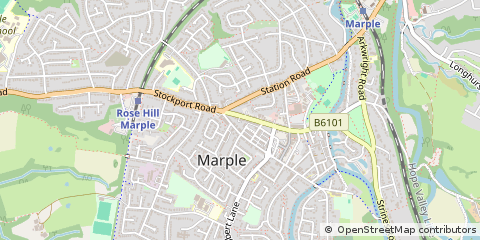 Map of Stockport, Cheshire