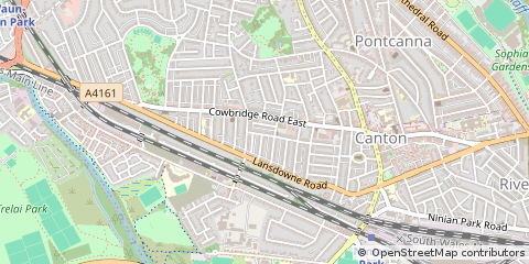 Map of Cardiff