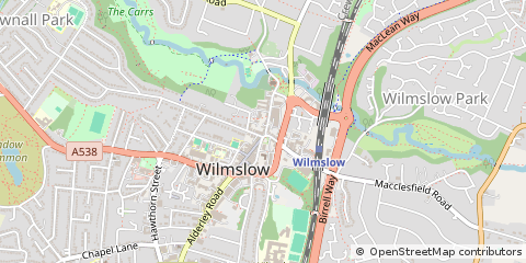 Map of Wilmslow