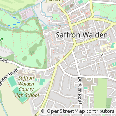 Map of Saffron Walden, Essex