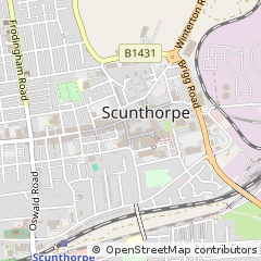 Map of Scunthorpe, South Humberside