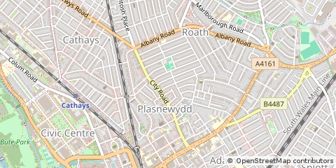Map of Cardiff