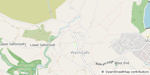 Map of Halifax, West Yorkshire