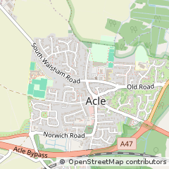 Map of Acle, Norfolk