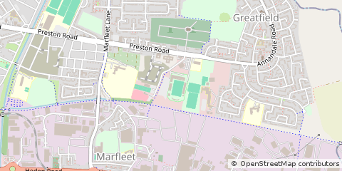 Map of Hull, East Yorkshire