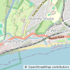 Map of ST. Leonards on SEA, East Sussex