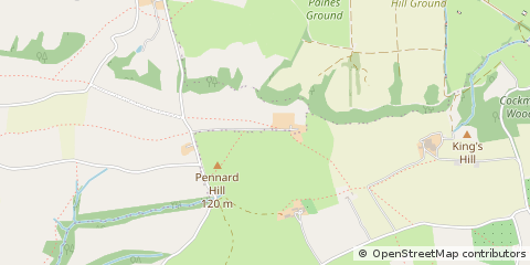 Map of Shepton Mallet, Somerset