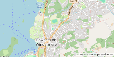 Map of Windermere, Cumbria