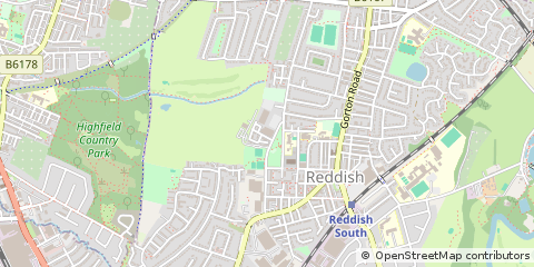 Map of Stockport, Greater Manchester