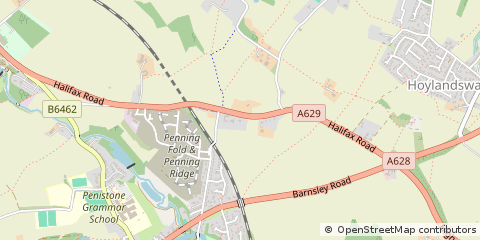 Map of Sheffield, South Yorkshire
