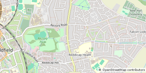 Map of Sutton Coldfield, Birmingham