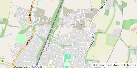 Map of Hassocks, West Sussex