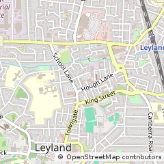 Map of Preston, Lancashire