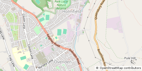 Map of Halifax, West Yorkshire