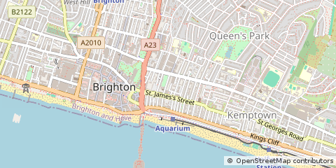 Map of Brighton, East Sussex