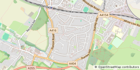Map of Amersham, Bucks