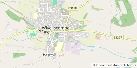 Map of Taunton, Somerset