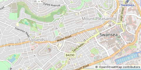 Map of Swansea