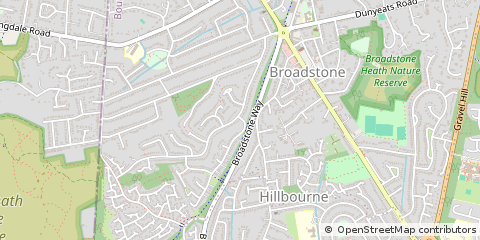Map of Broadstone, Dorset