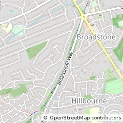 Map of Broadstone, Dorset