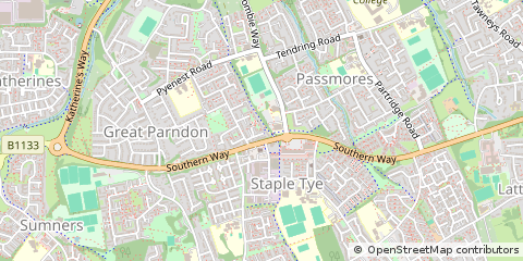 Map of Harlow